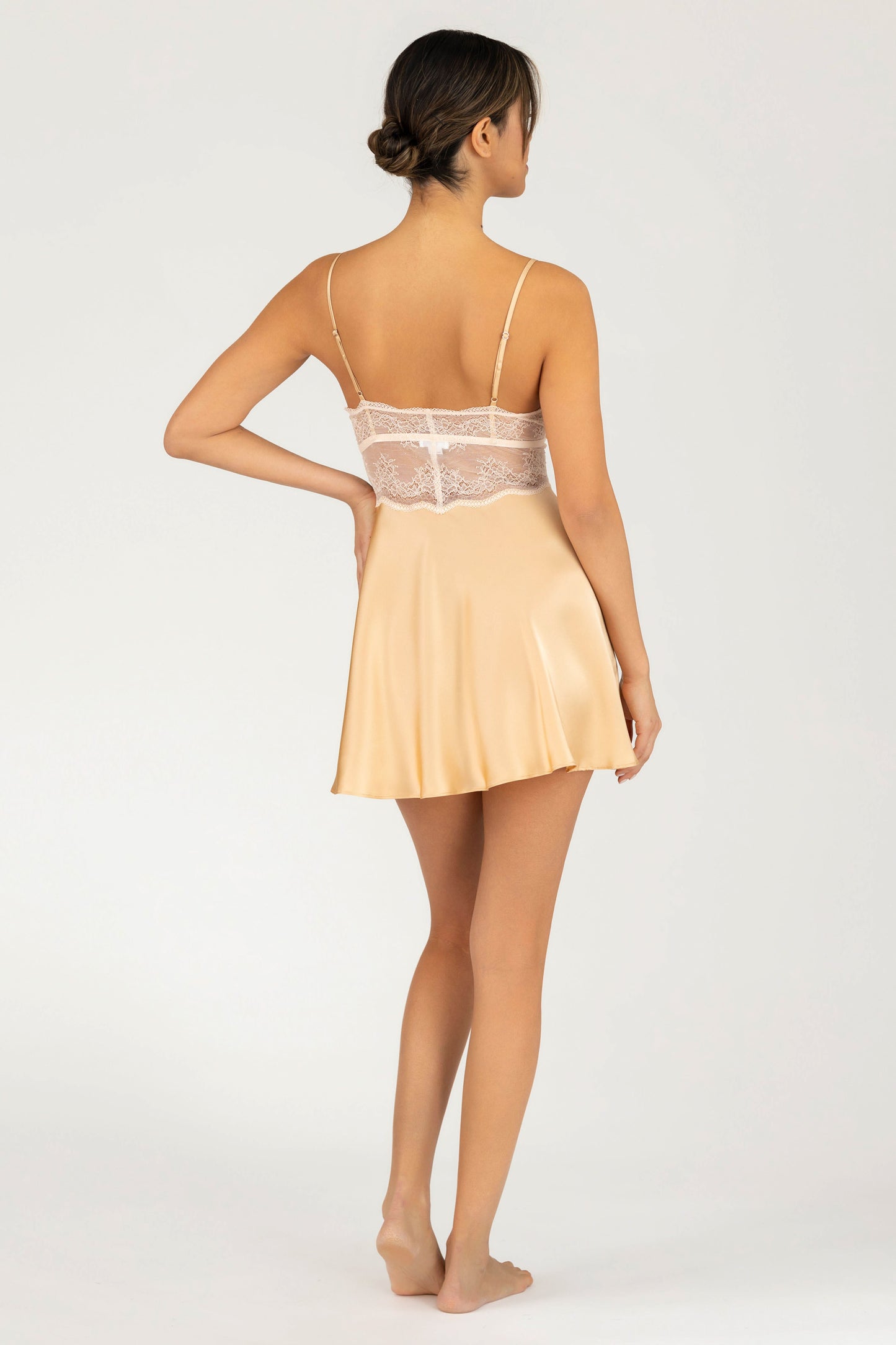 Allegra Soulful Babydoll Silk Chemise
