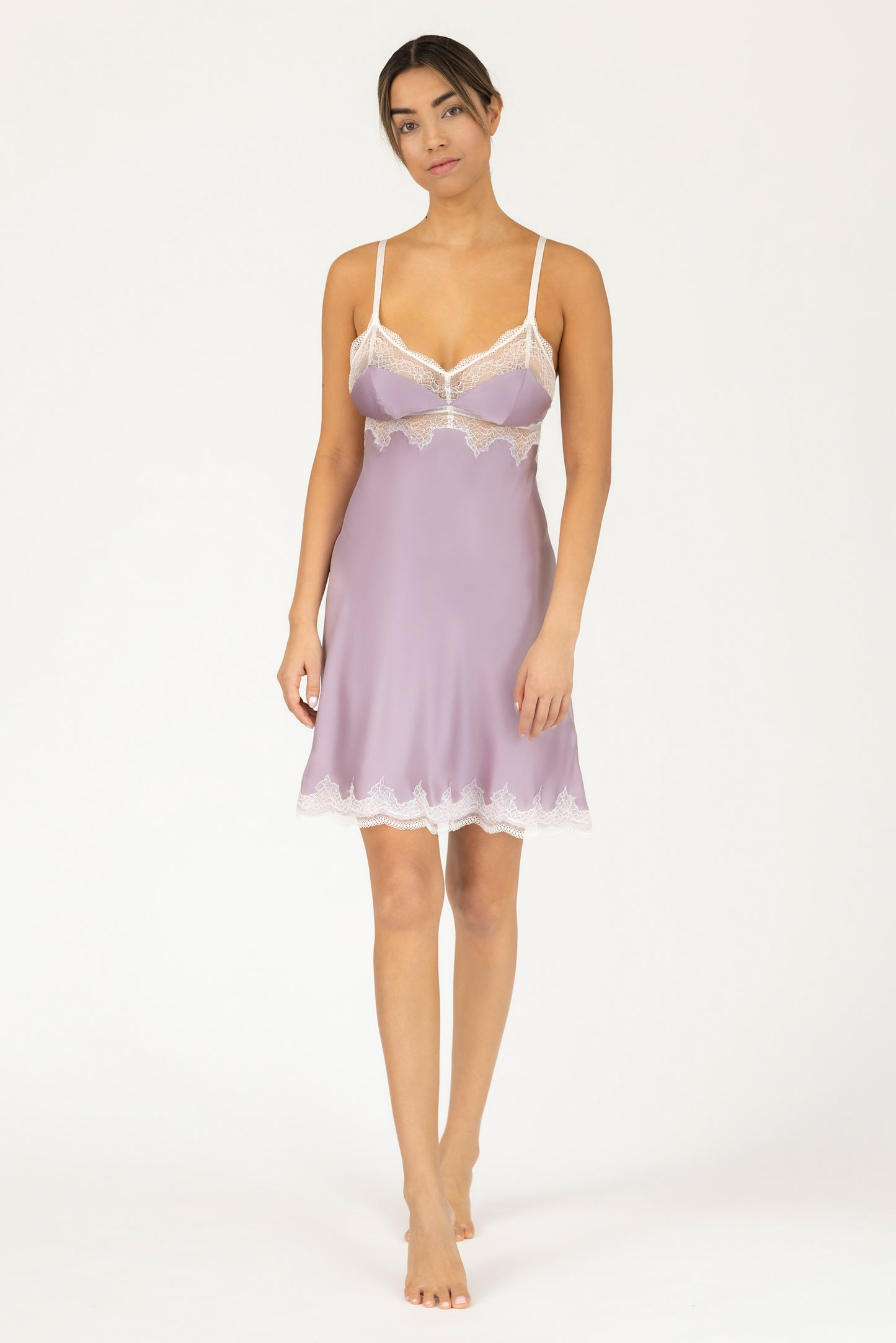 Allegra Soulful Bust-Support Silk Chemise