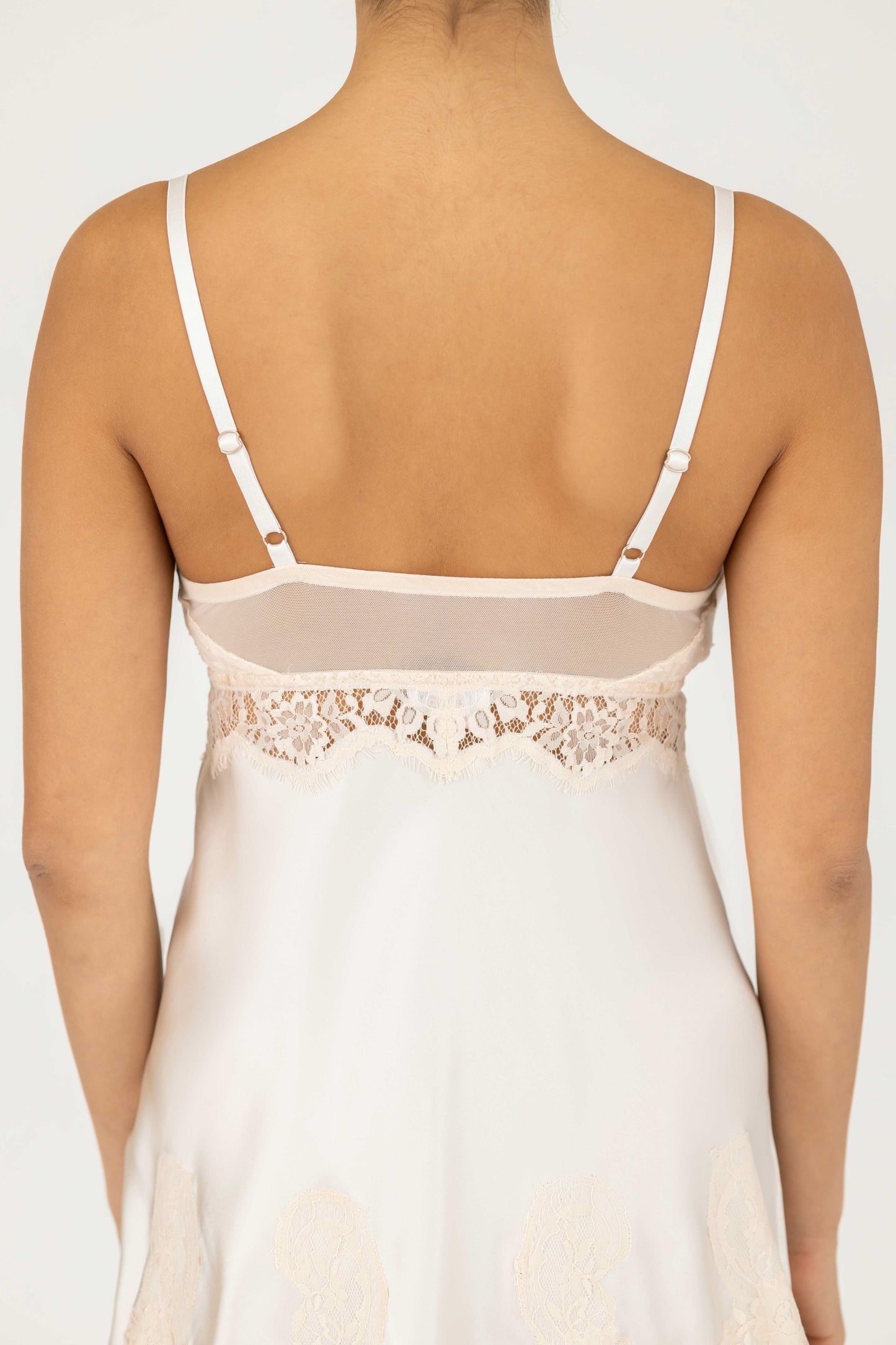 Hailey Love Bust-Support Silk Chemise