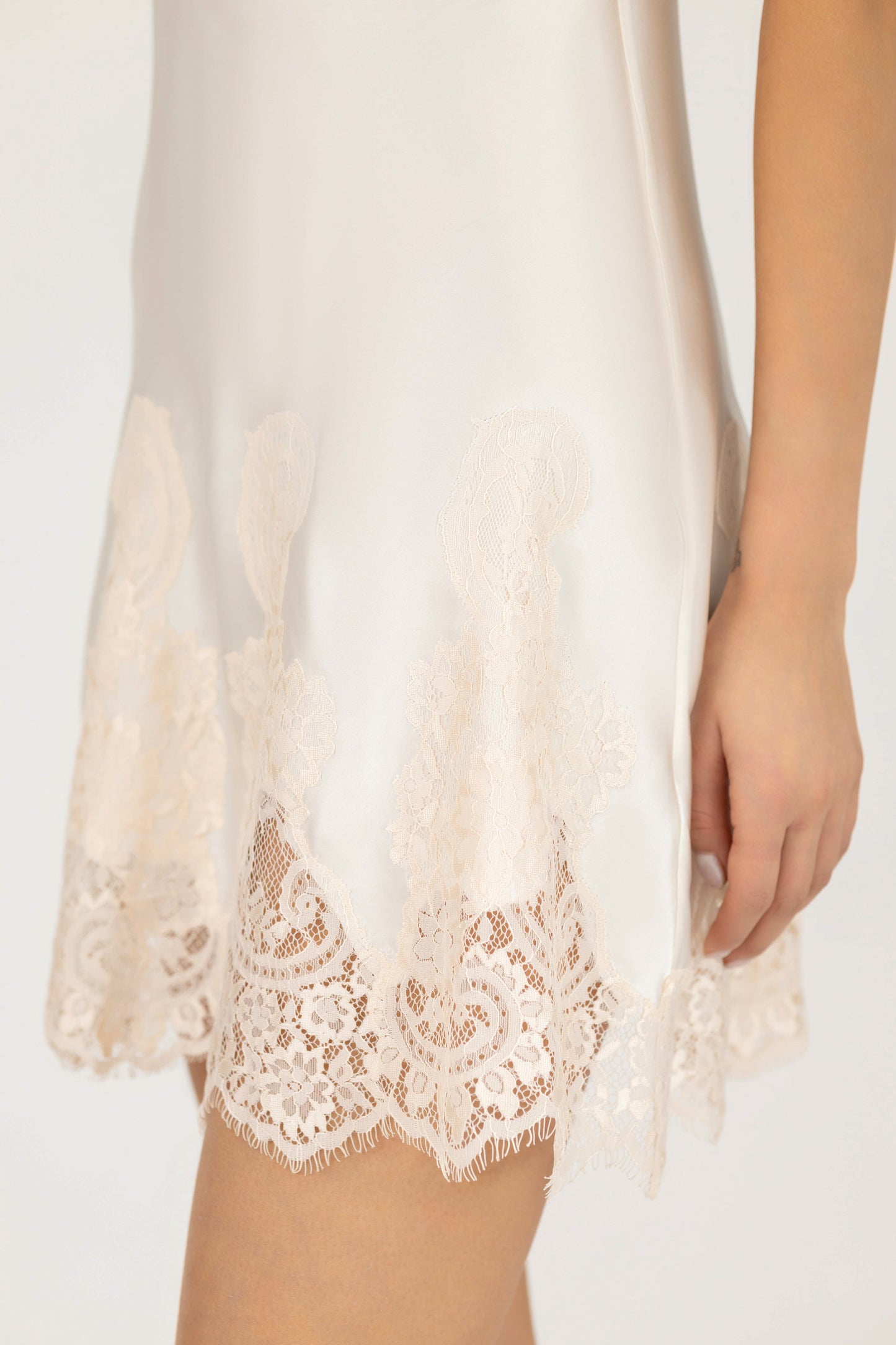 Hailey Love Bust-Support Silk Chemise