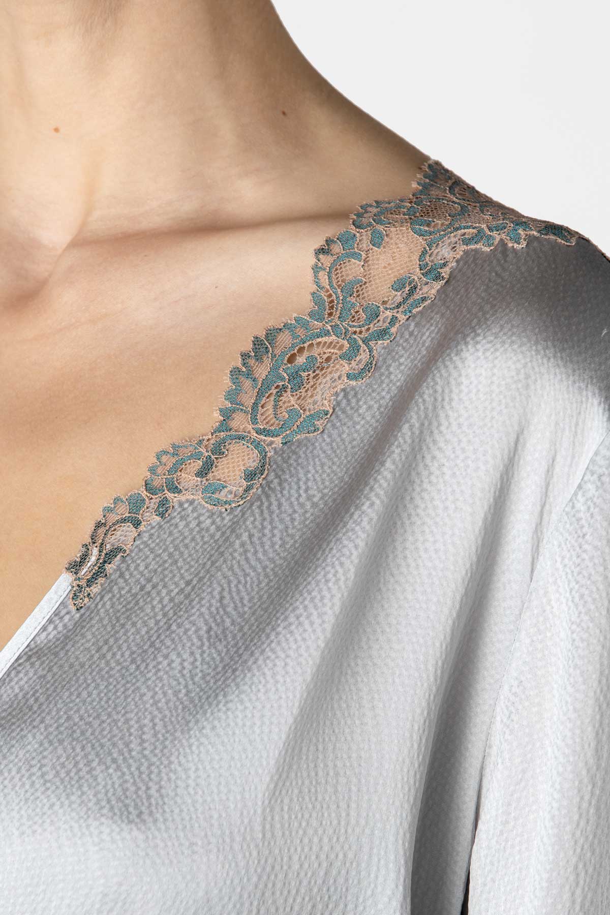 Adelaide Short Silk Robe Short Robe NK iMODE