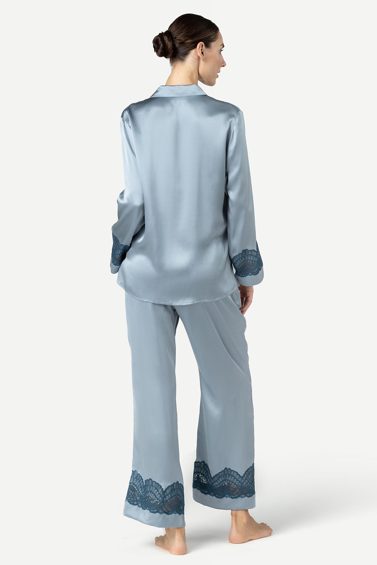Alice Feminine Lounge Silk PJ Set Pajama Set NK iMODE