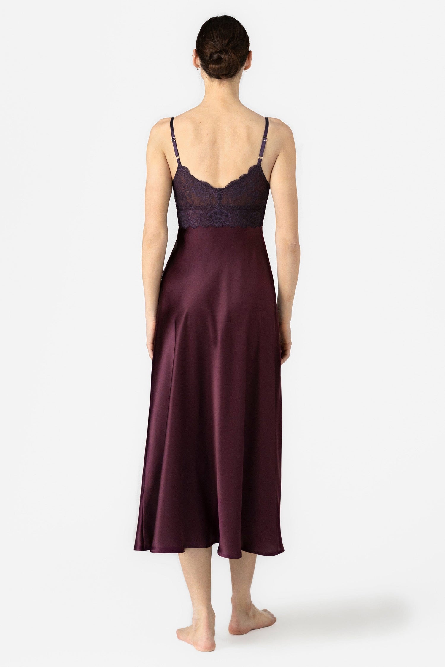 Arden Lush BS Cross-over Long Silk Gown Long Gown NK iMODE