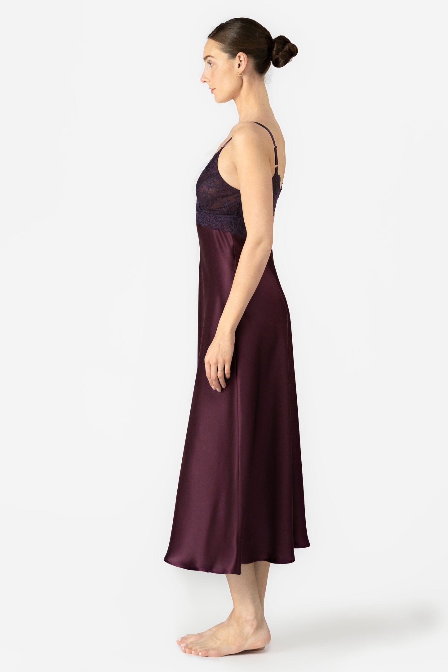 Arden Lush BS Cross-over Long Silk Gown Long Gown NK iMODE