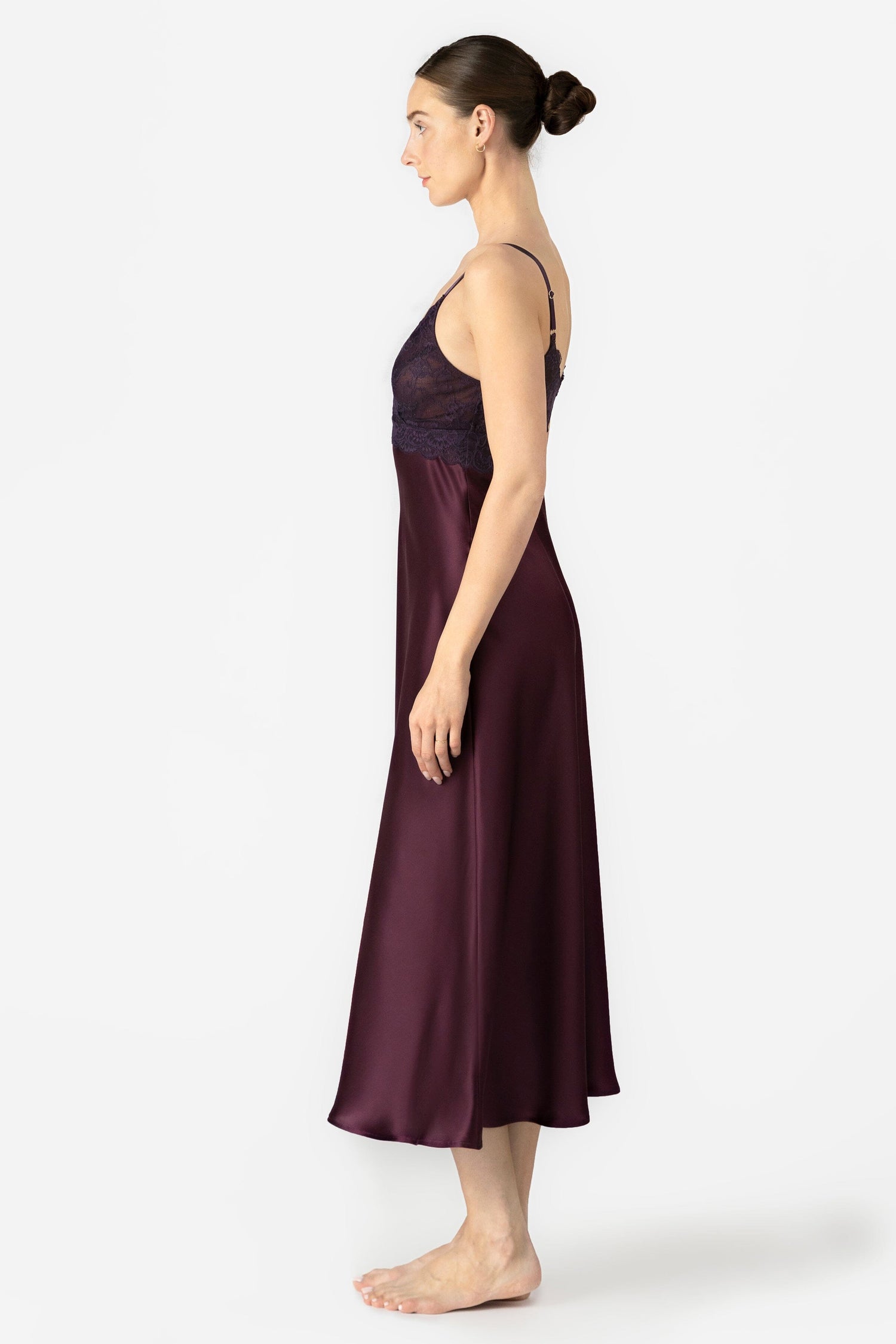 Arden Lush BS Cross-over Long Silk Gown Long Gown NK iMODE
