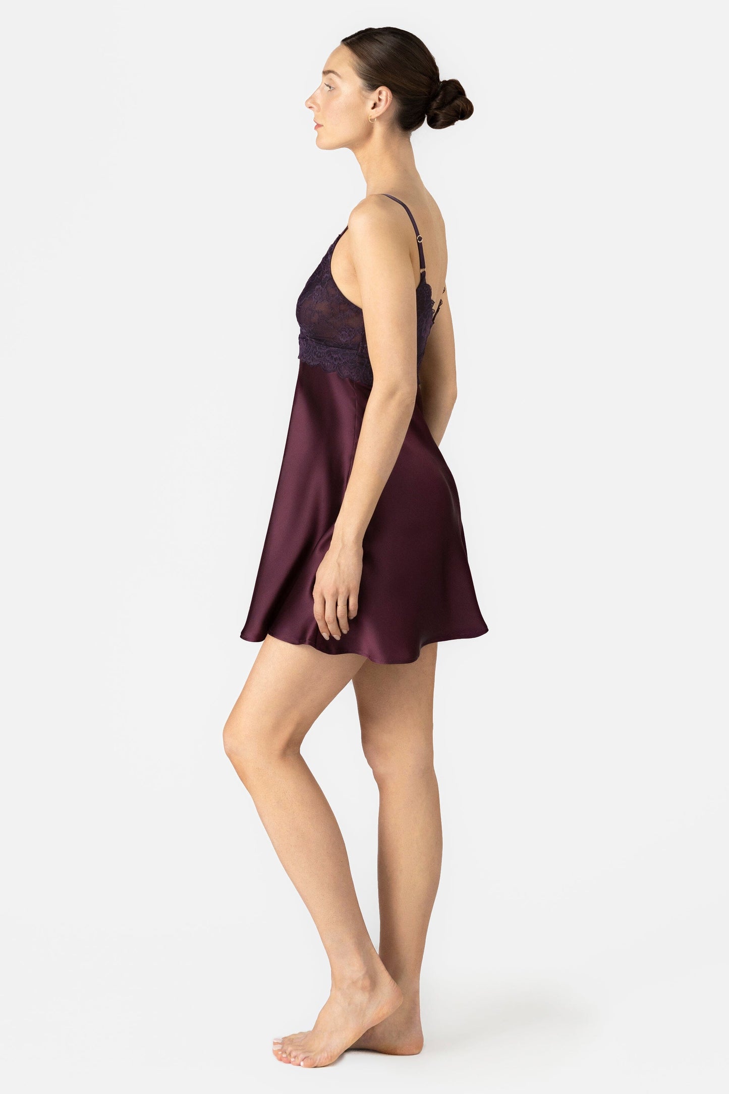 Arden Lush Bust Support Cross-over Silk Chemise Chemise NK iMODE