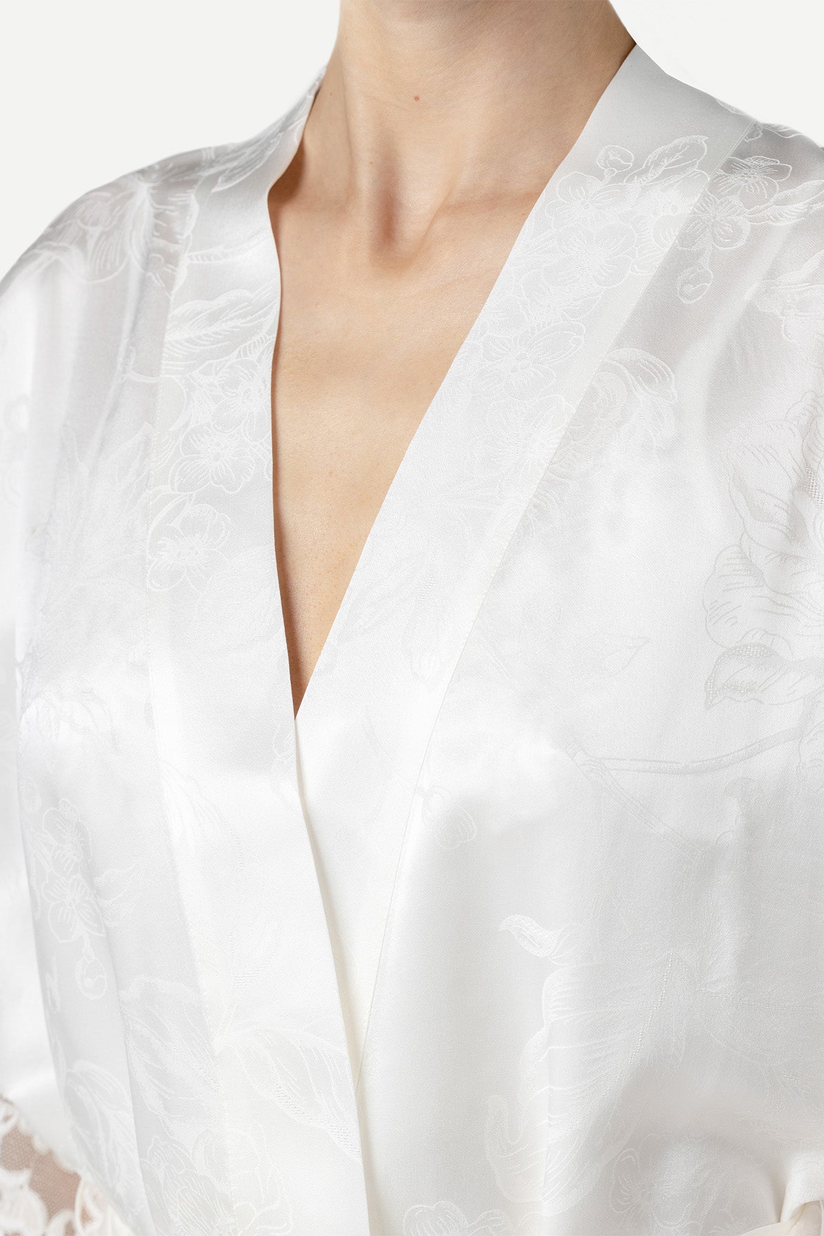 Barbara Bridal Long Silk Kimono Long Robe NK iMODE