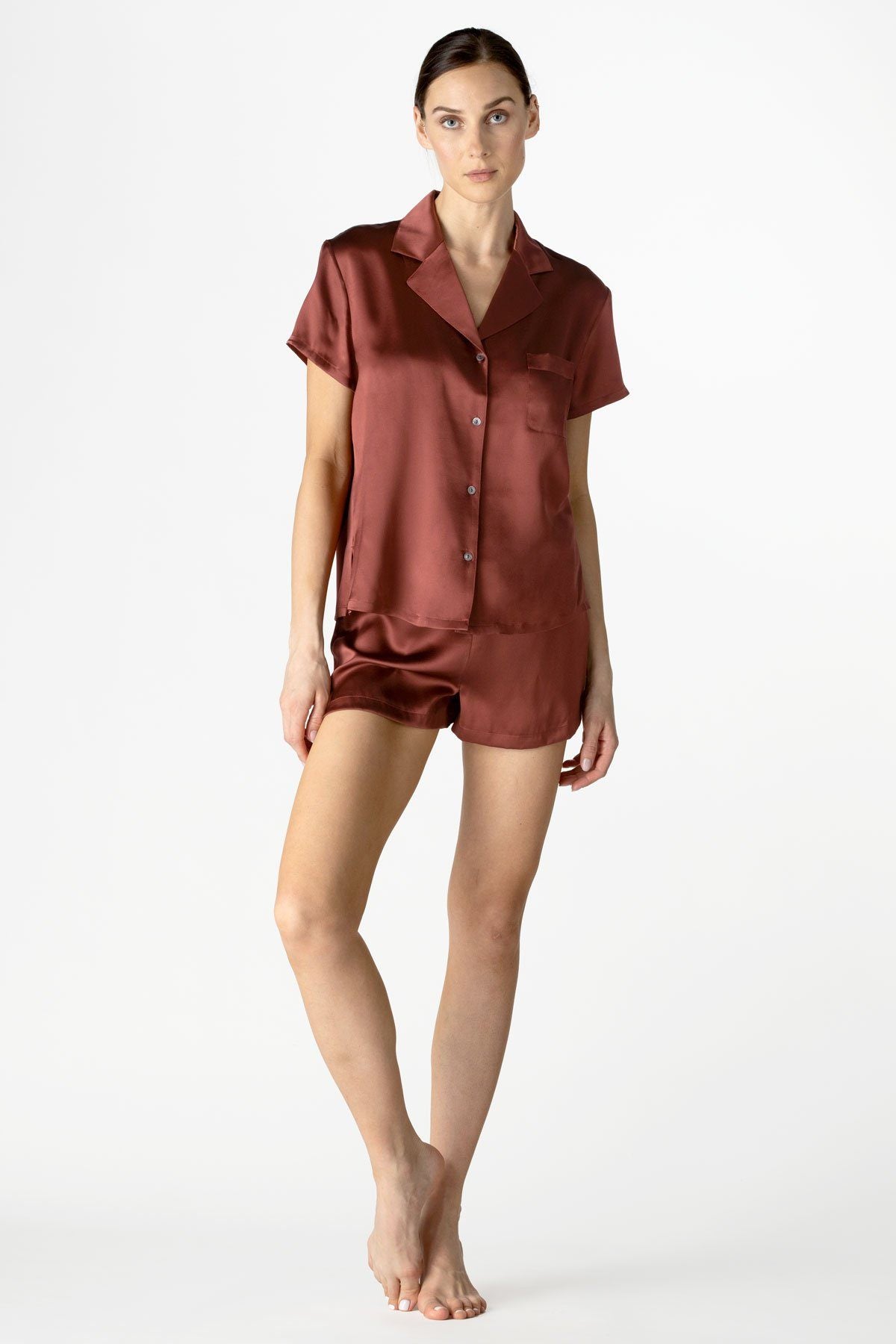 Dylan Urban Short Silk PJ Set NK IMODE Silk Nightwear