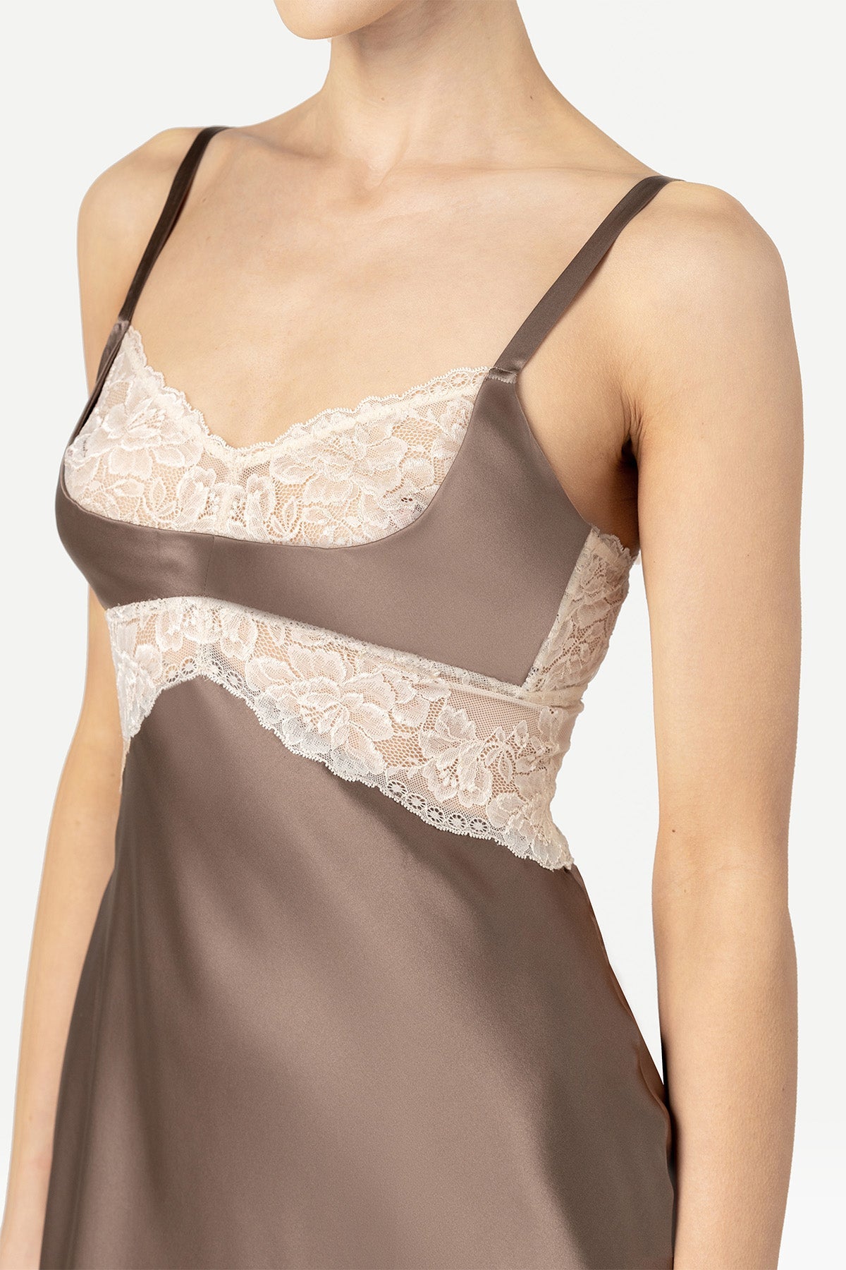 Morgan Cradle Bust Silk Chemise Chemise NK iMODE