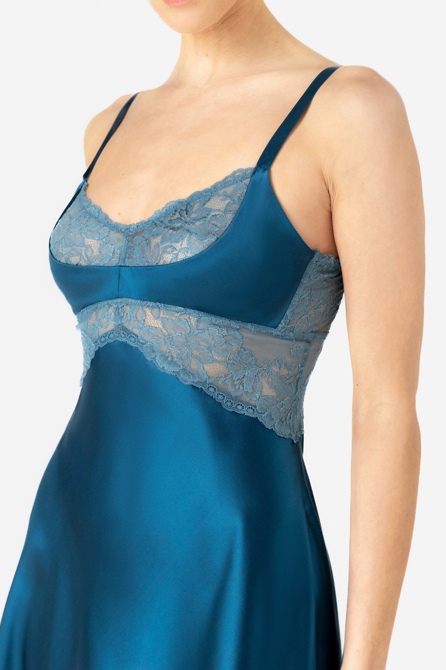 Morgan Cradle Bust Silk Chemise Chemise NK iMODE