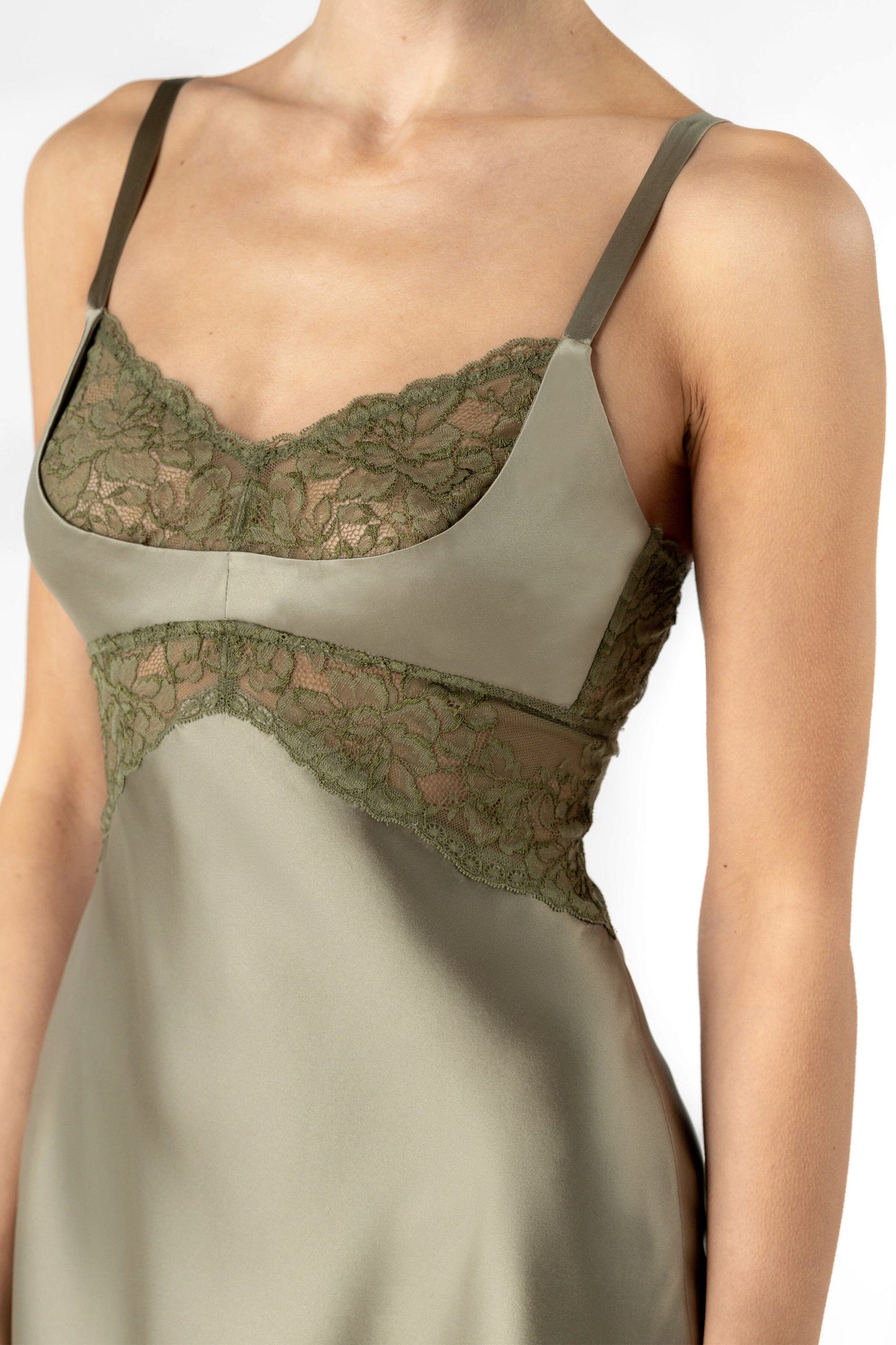 Morgan Cradle Bust Silk Chemise Chemise NK iMODE