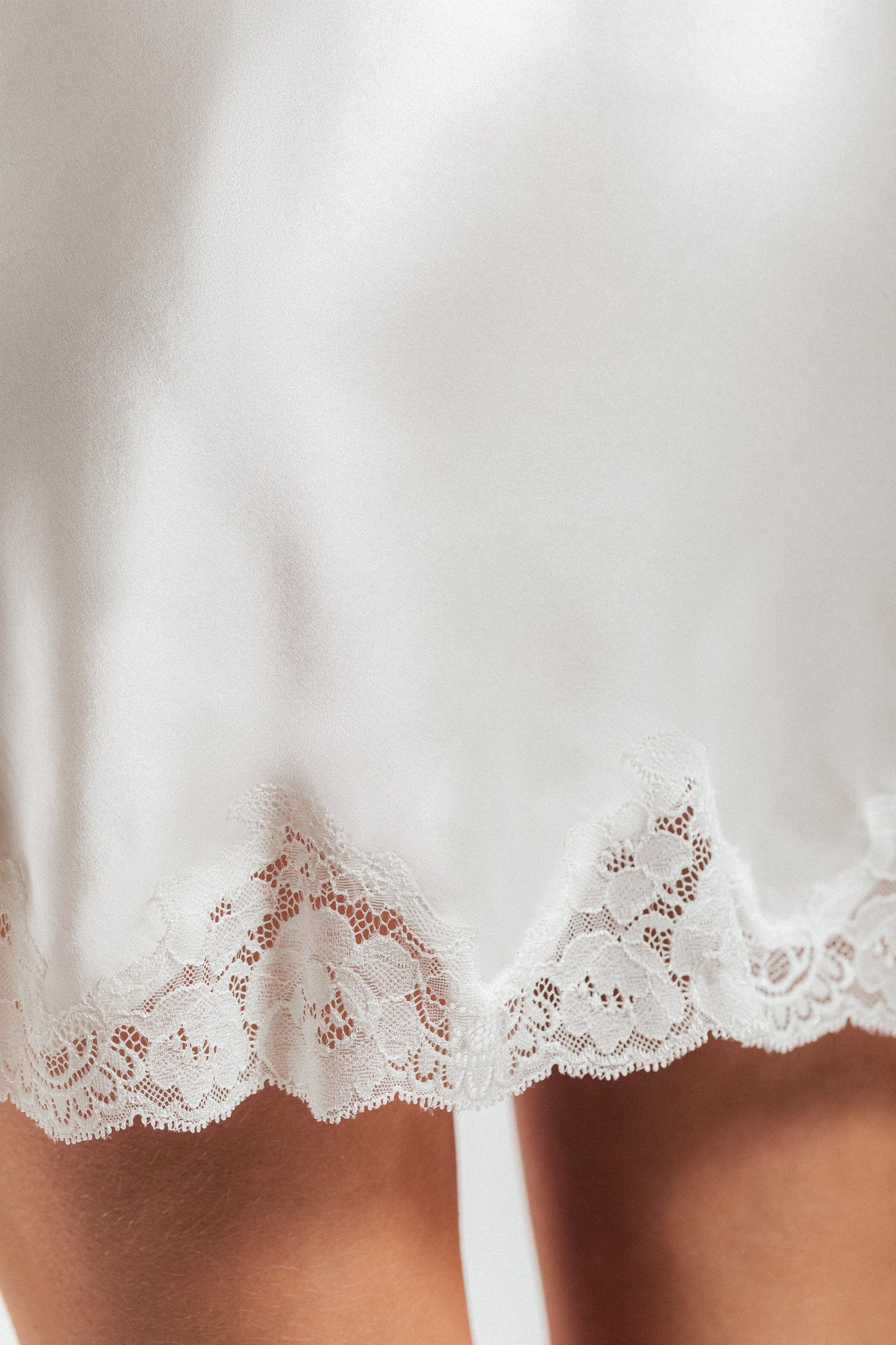 Morgan Lace Spaghetti Silk Chemise Chemise NK iMODE