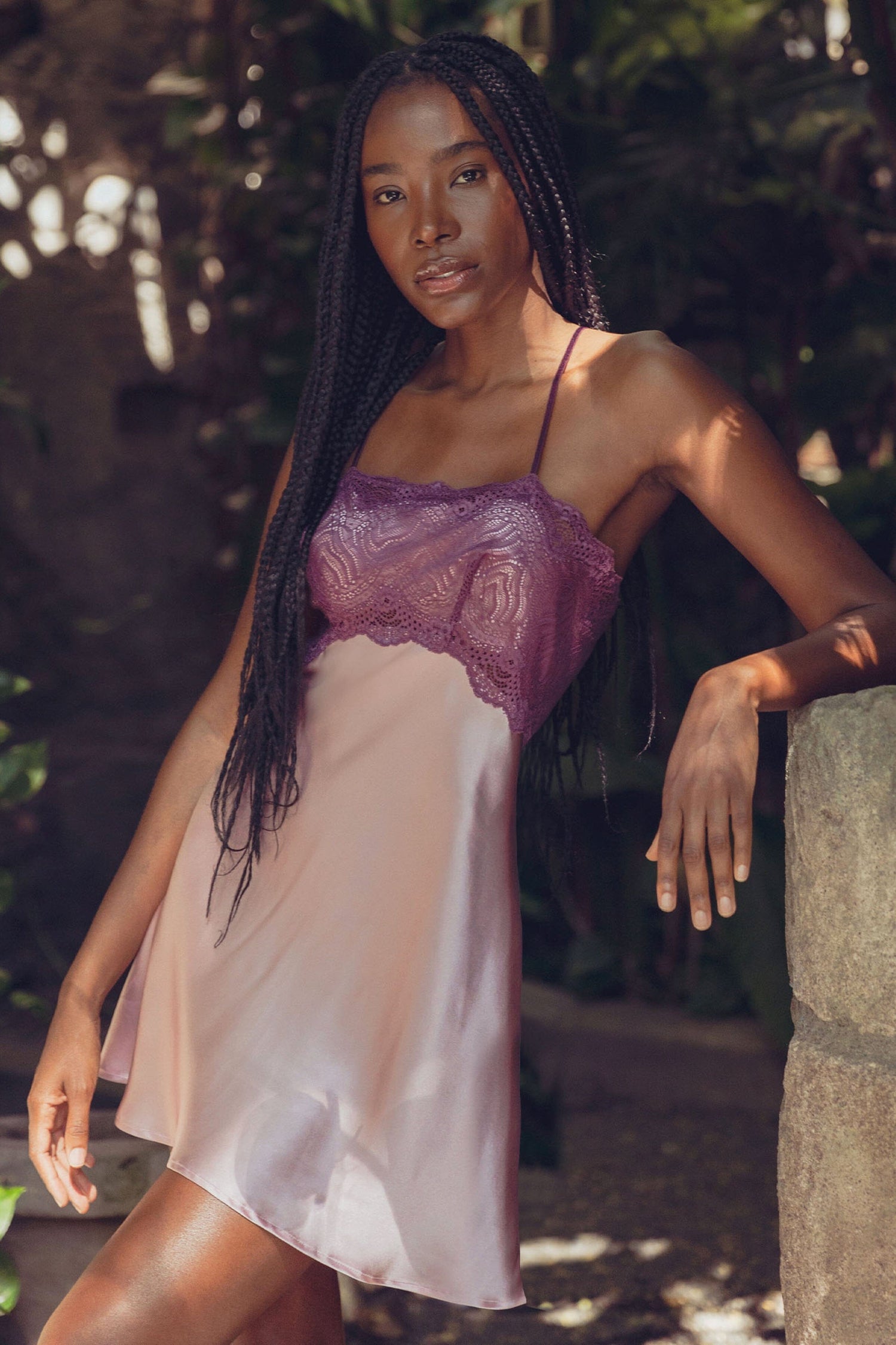 Raquel Feminine Lounge Swing Silk Chemise Chemise NK iMODE