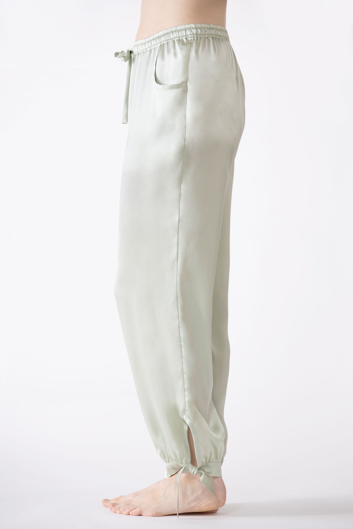 Sierra Ankle Tie Silk Joggers Lounge Pant NK iMODE