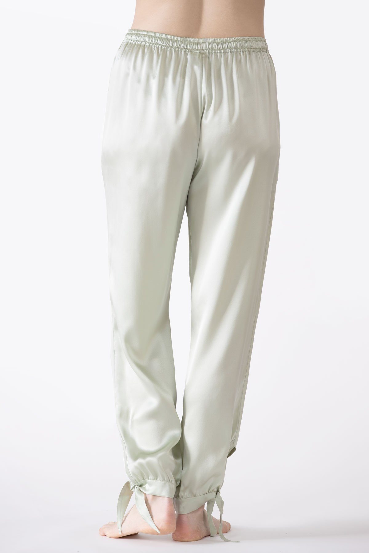 Sierra Ankle Tie Silk Joggers Lounge Pant NK iMODE 