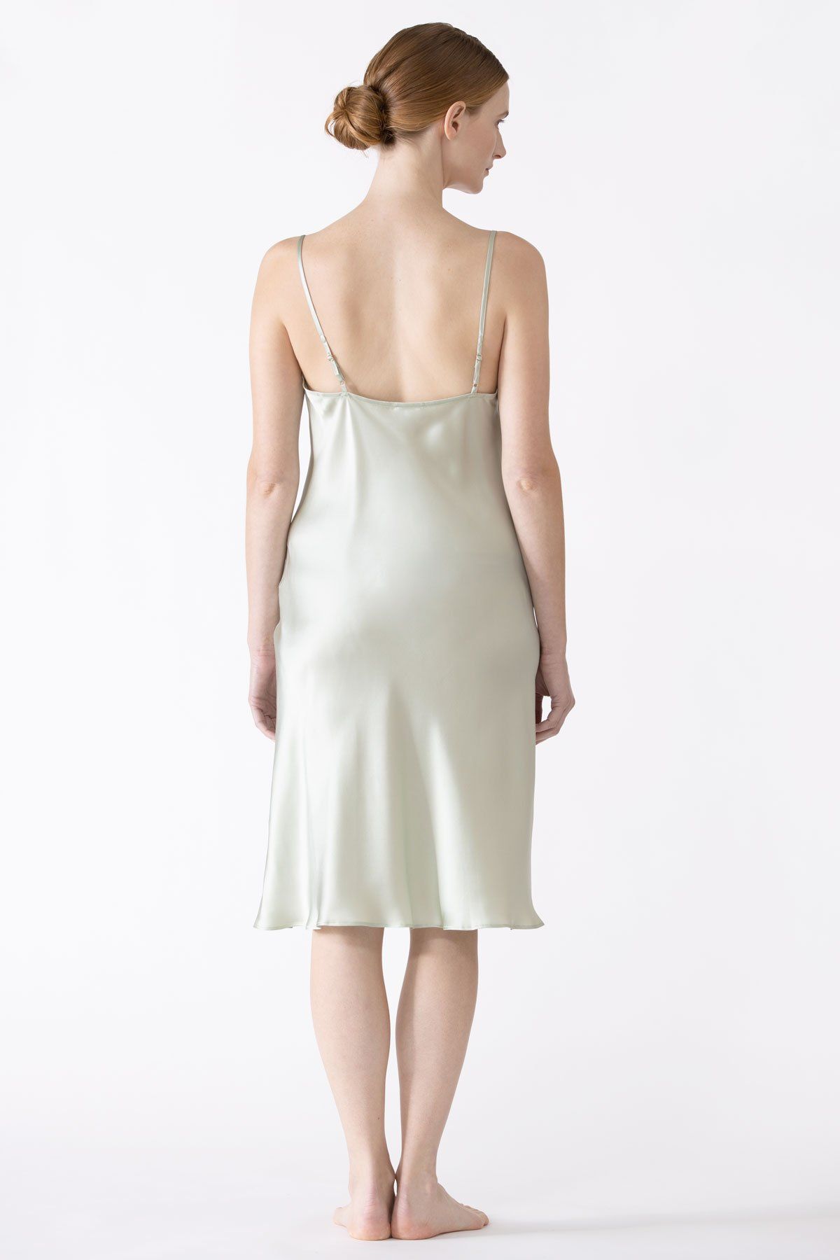 Sierra Cowl Neck Silk Slip Long Gown NK iMODE