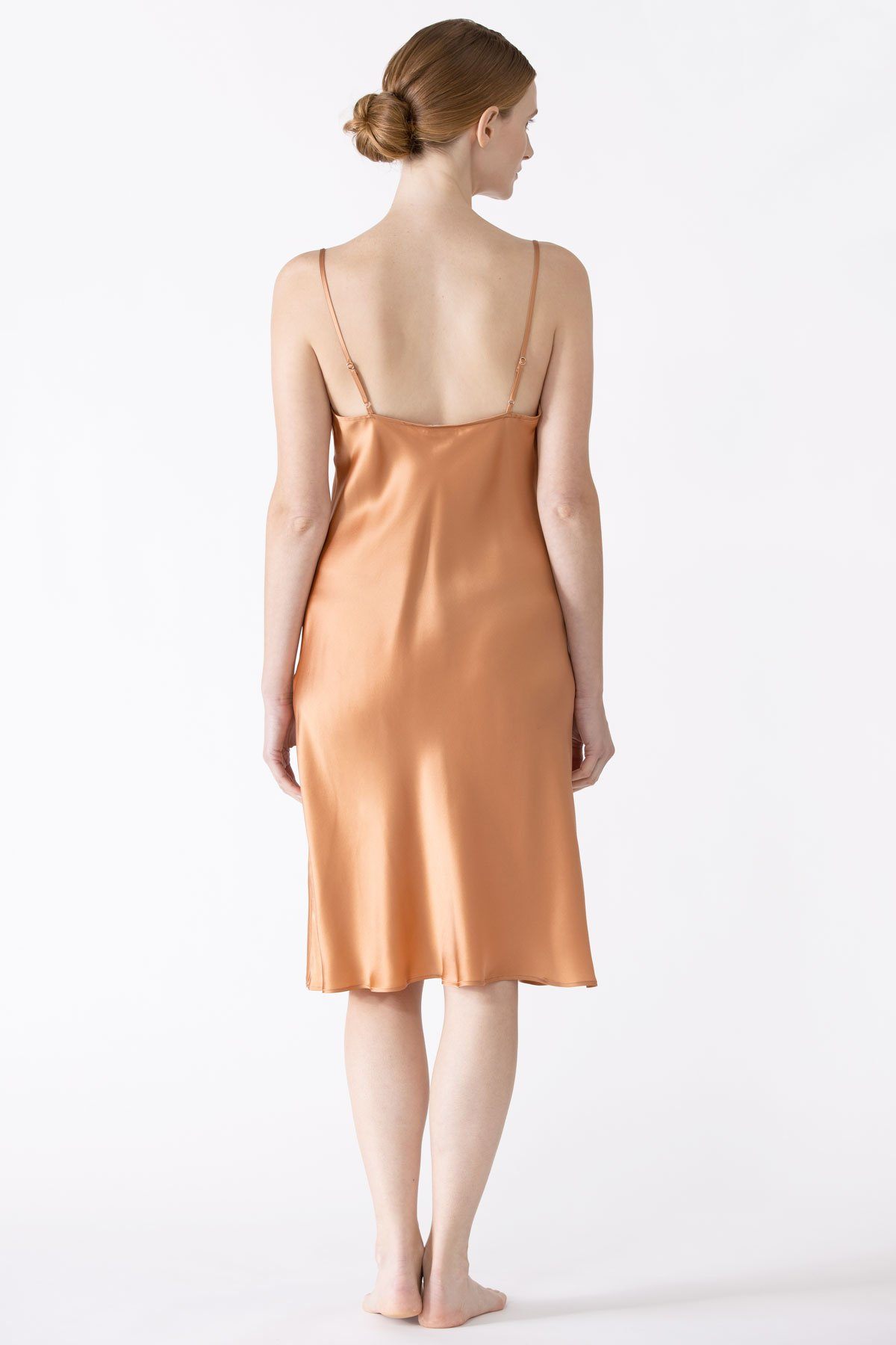 Sierra Cowl Neck Silk Slip Long Gown NK iMODE