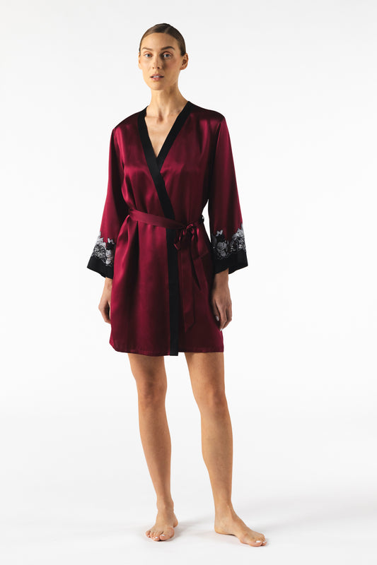 Roxy Rapture Short Silk Robe