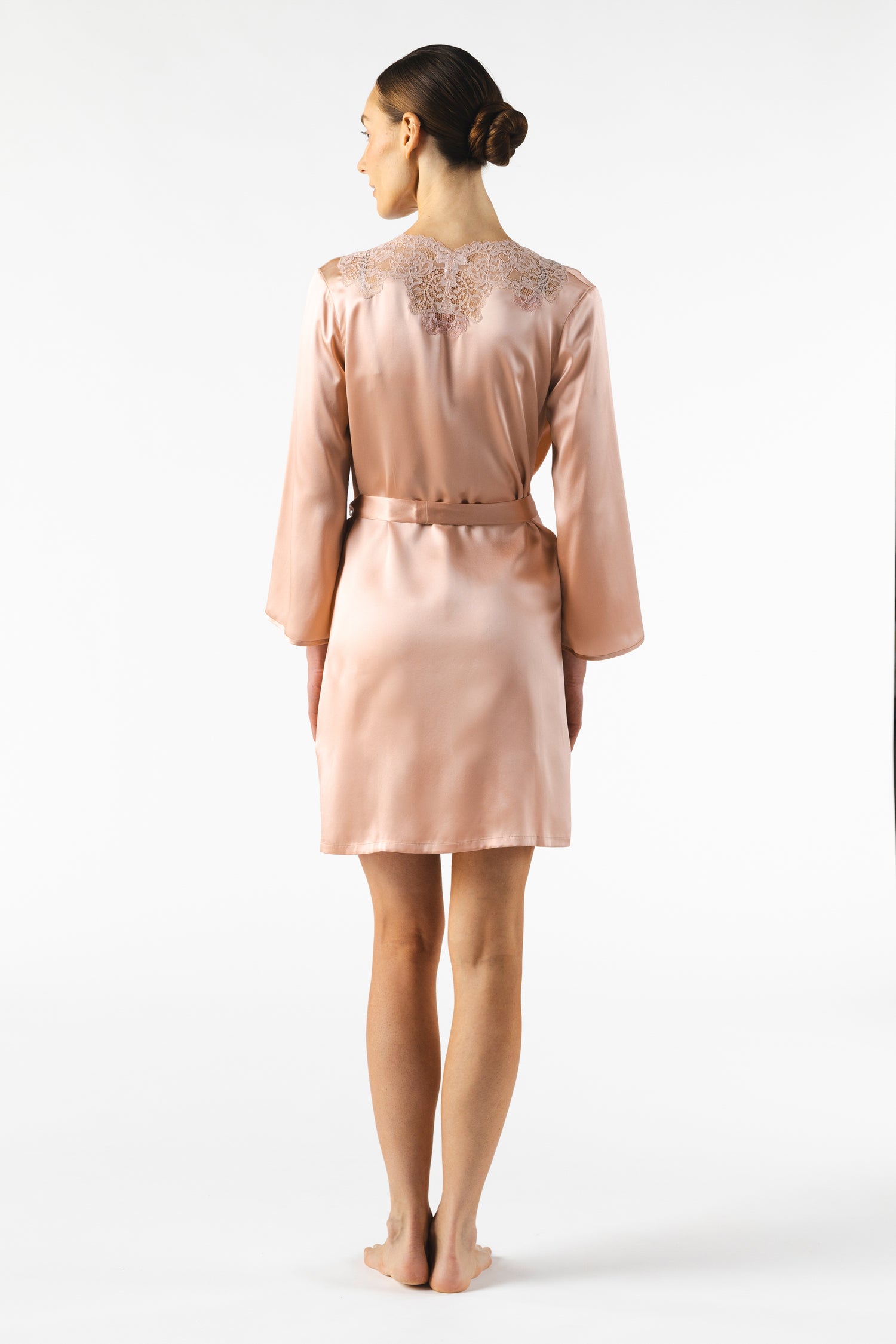 Mireille Twlight - Short Silk Kimono Robe | NK IMODE Mireille Twlight - Short Silk Kimono Robe | NK IMODE