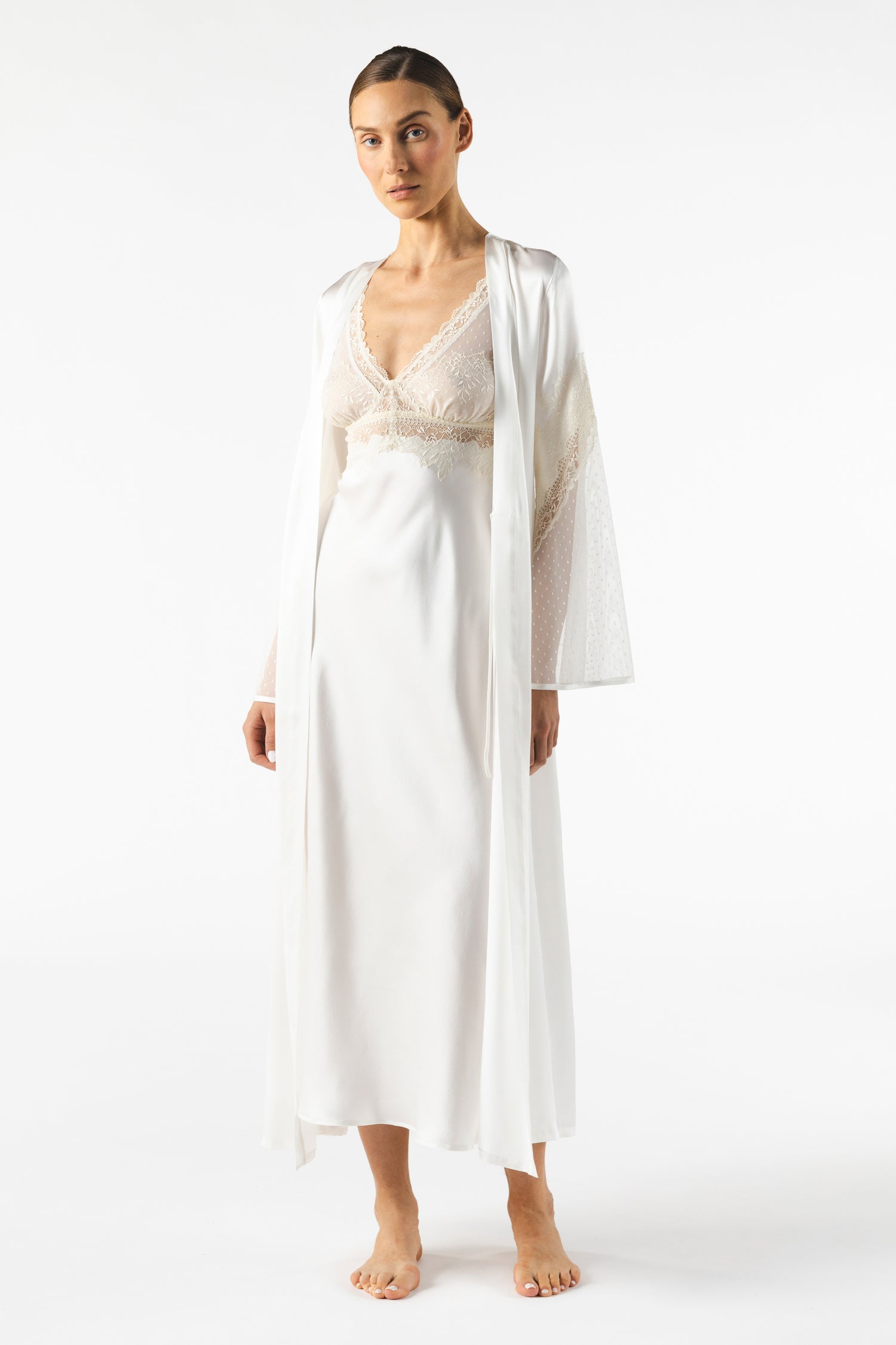 dress silk white Satin Dresses to give a slight stretch while slipping on and more comfort when wearing. Virginia - White Silk Slip