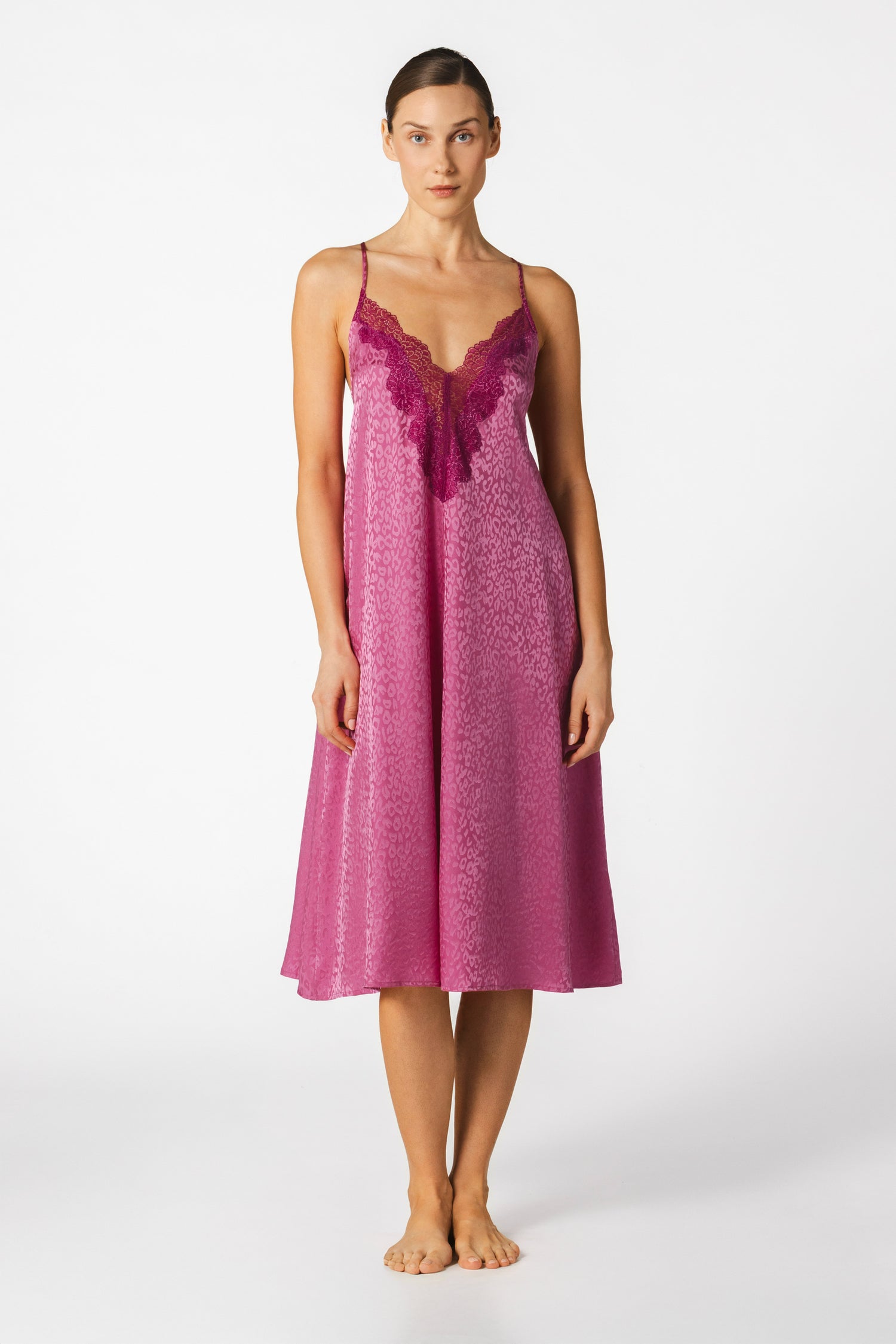 Sydney A-Line Silk Slip Dress in Curacao | NK IMODE Sydney A-Line Silk Slip Dress in Curacao | NK IMODE