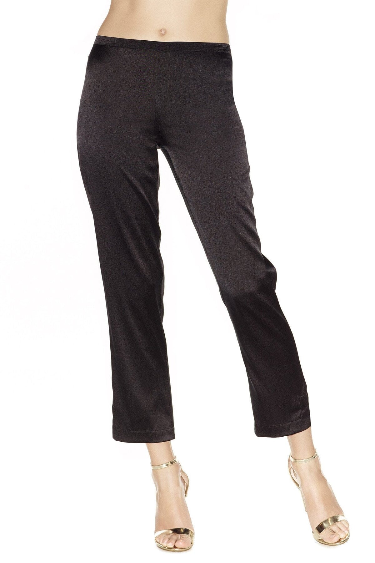 Adriana Loungerie Silk Pant Loungerie Pant NK iMODE Ultra Black Black S