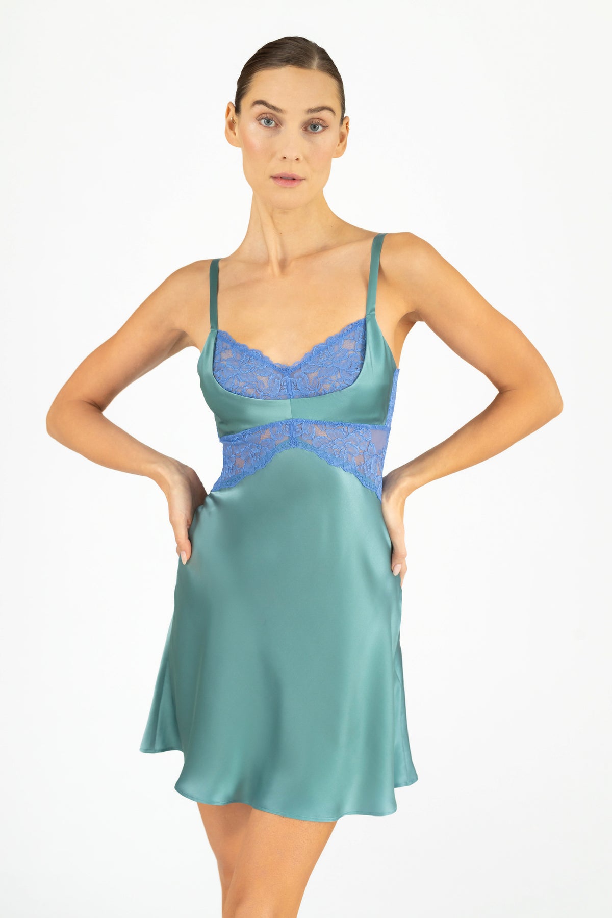 Luxurious Silk And Lace Chemise