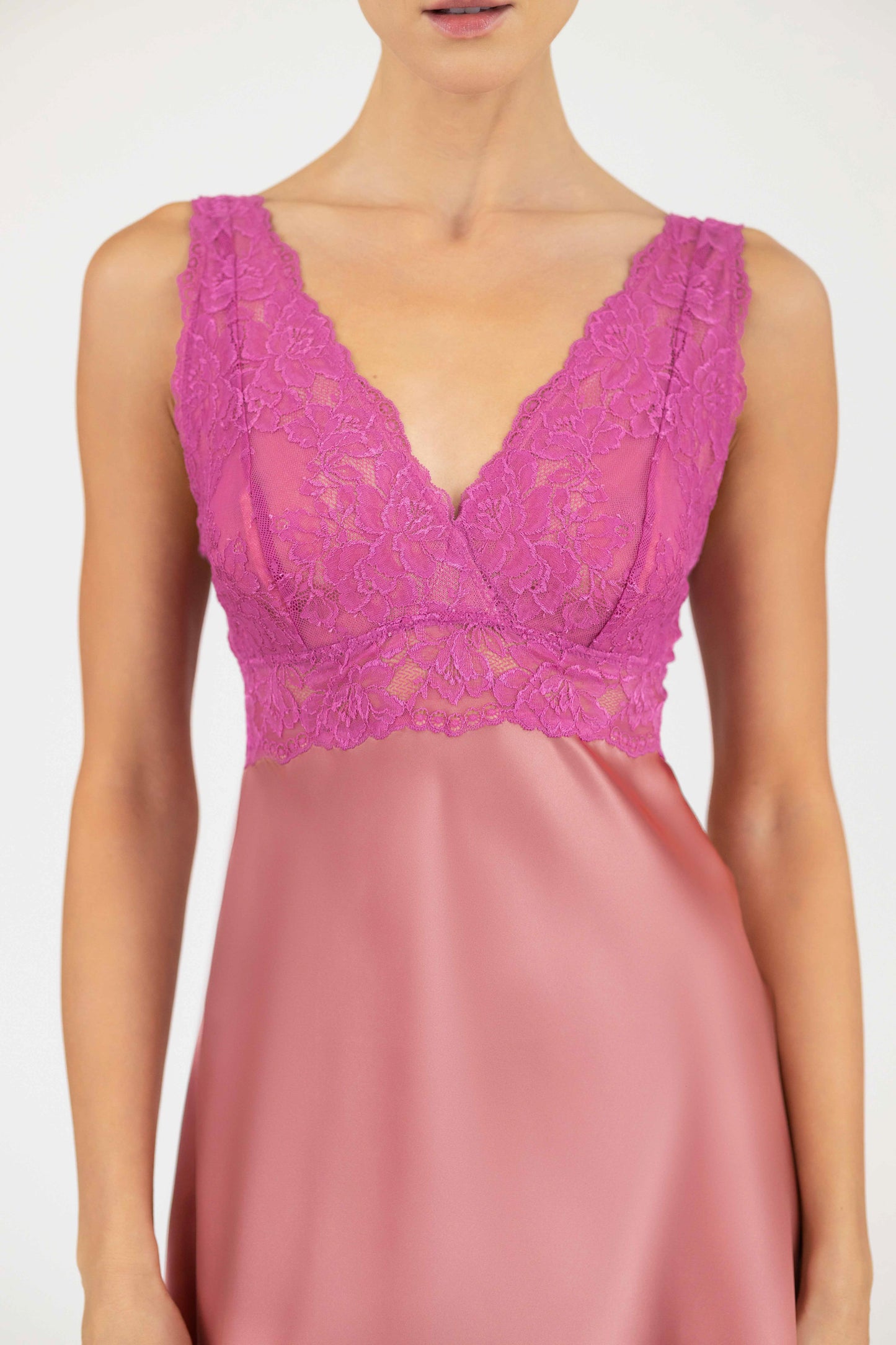 Morgan Iconic Bust-Support Silk Chemise