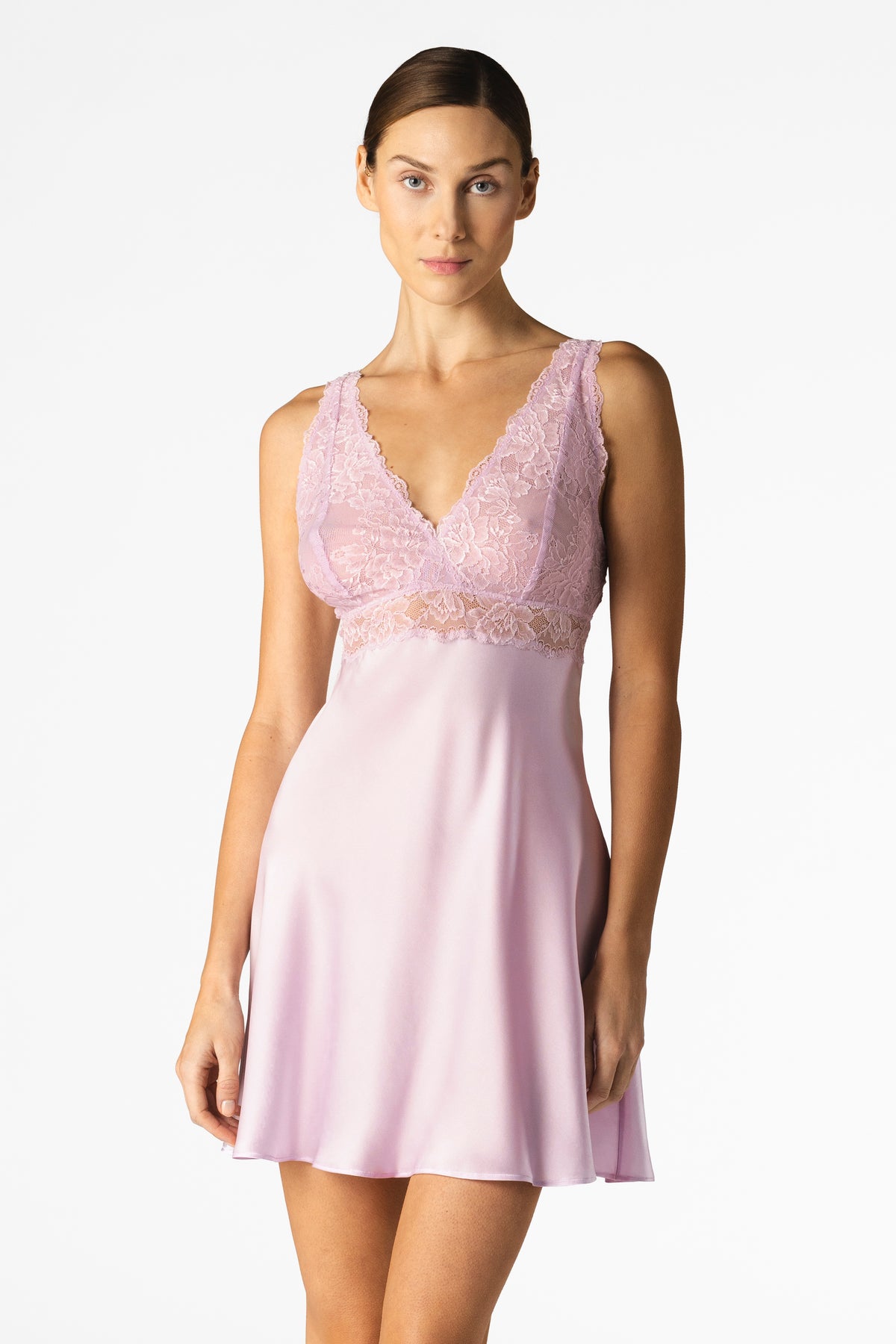 Morgan Iconic Bust-Support Silk Chemise