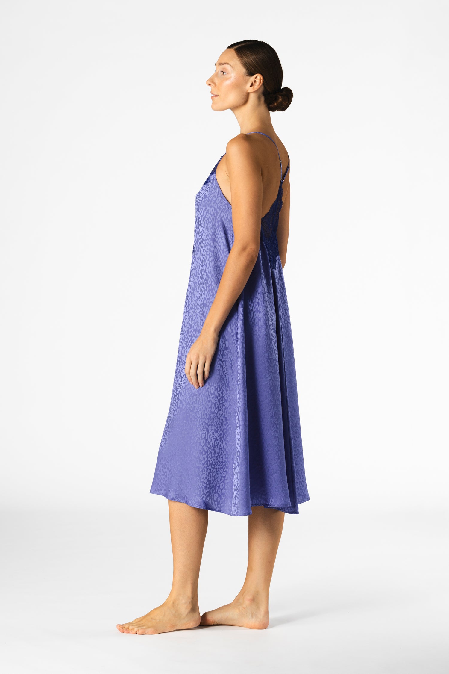Sydney A-Line Silk Slip Dress in Curacao | NK IMODE Sydney A-Line Silk Slip Dress in Curacao | NK IMODE