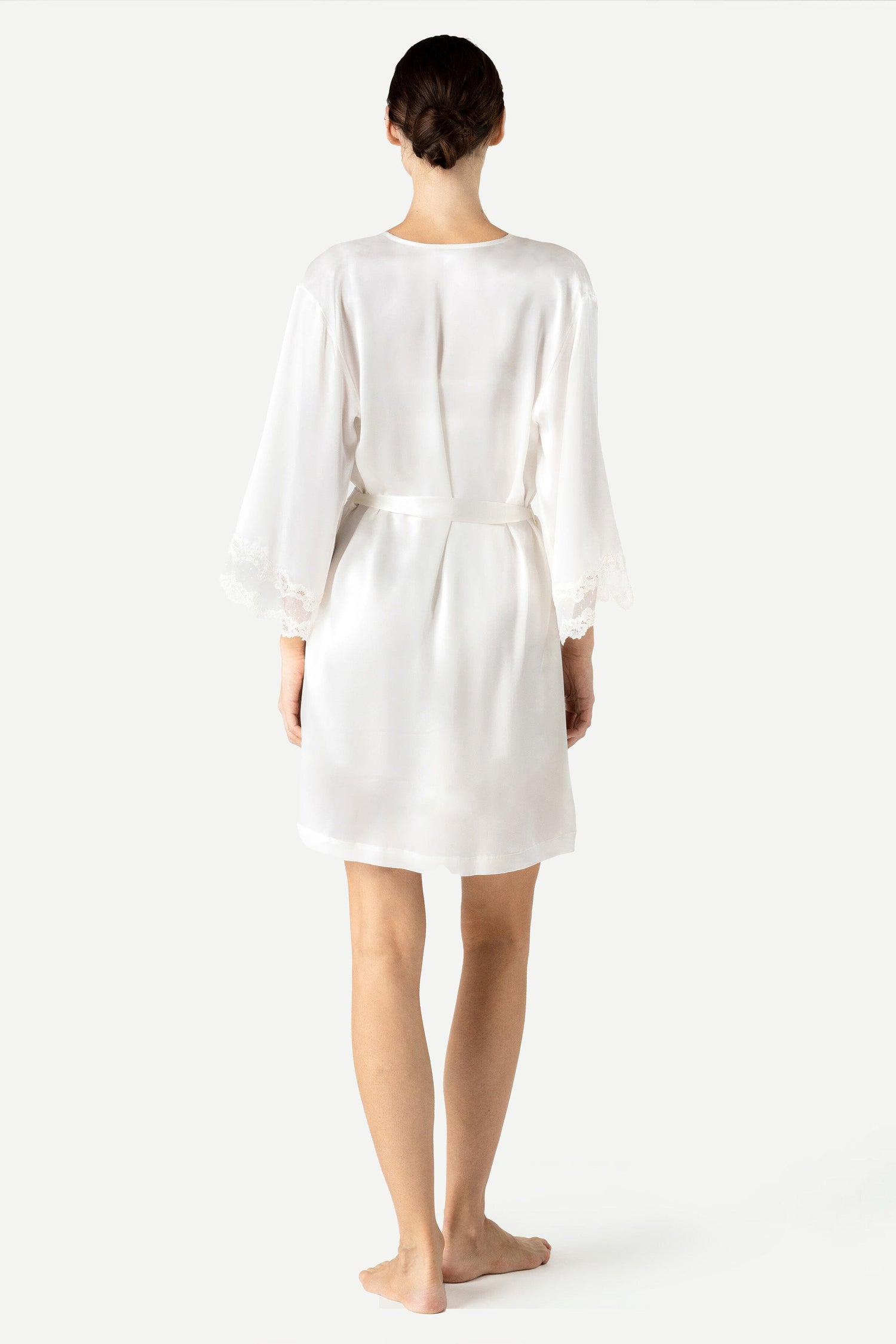 short white kimono dress White Kimono Dress Summer Satin V-Neck Mini Dress Drawstring Waist Loose flowy vacation outfit women viscose Simple Beach Dress minimalist