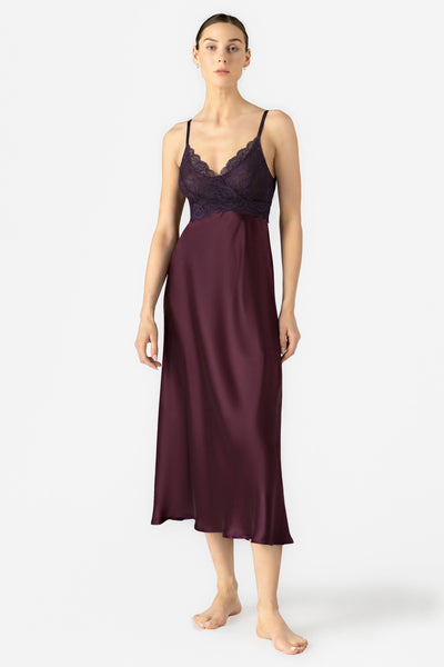 Arden - Bust Support Long Silk Gown