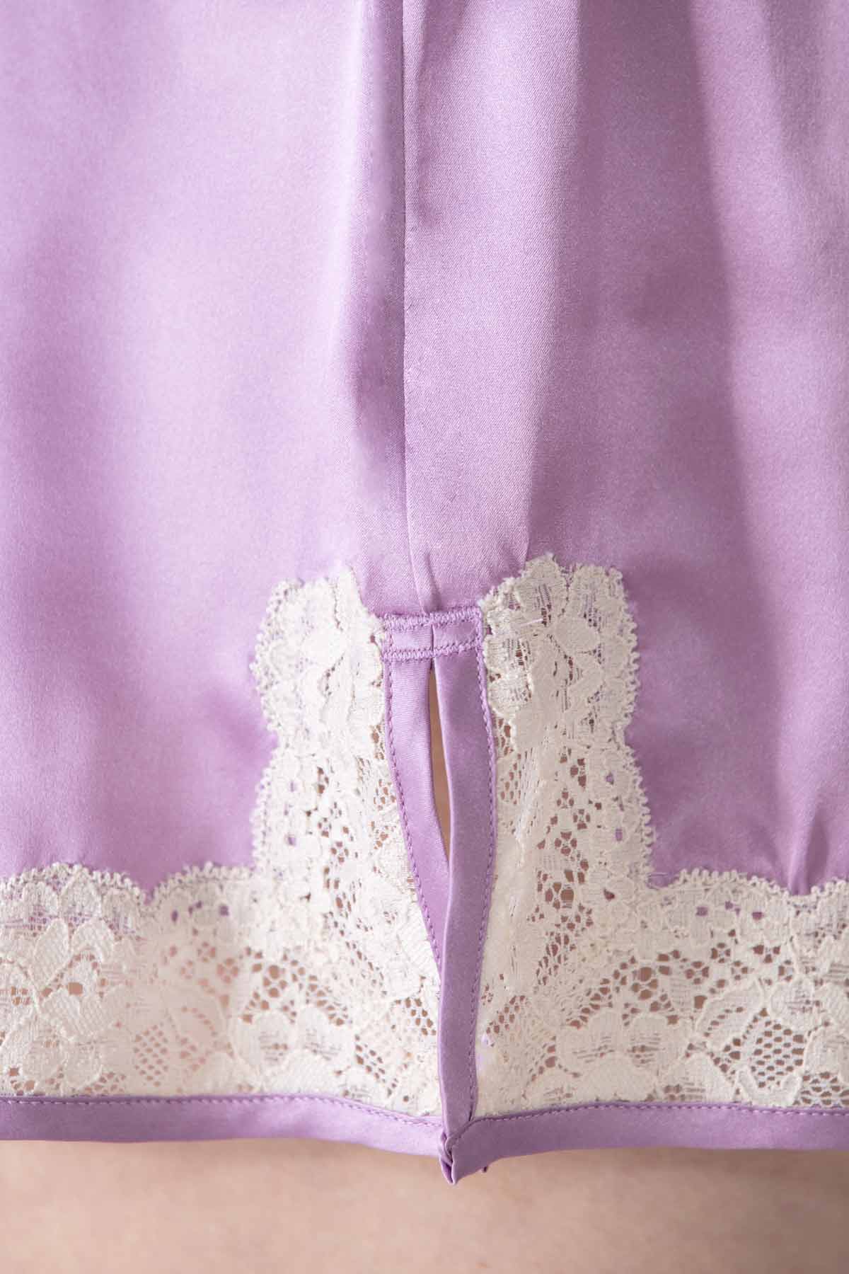 Gardenia Lace Trim Tap Pants - Silk Sleep Shorts