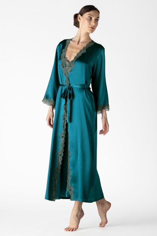 Larena Evening Long Silk Robe Long Robe NK iMODE 