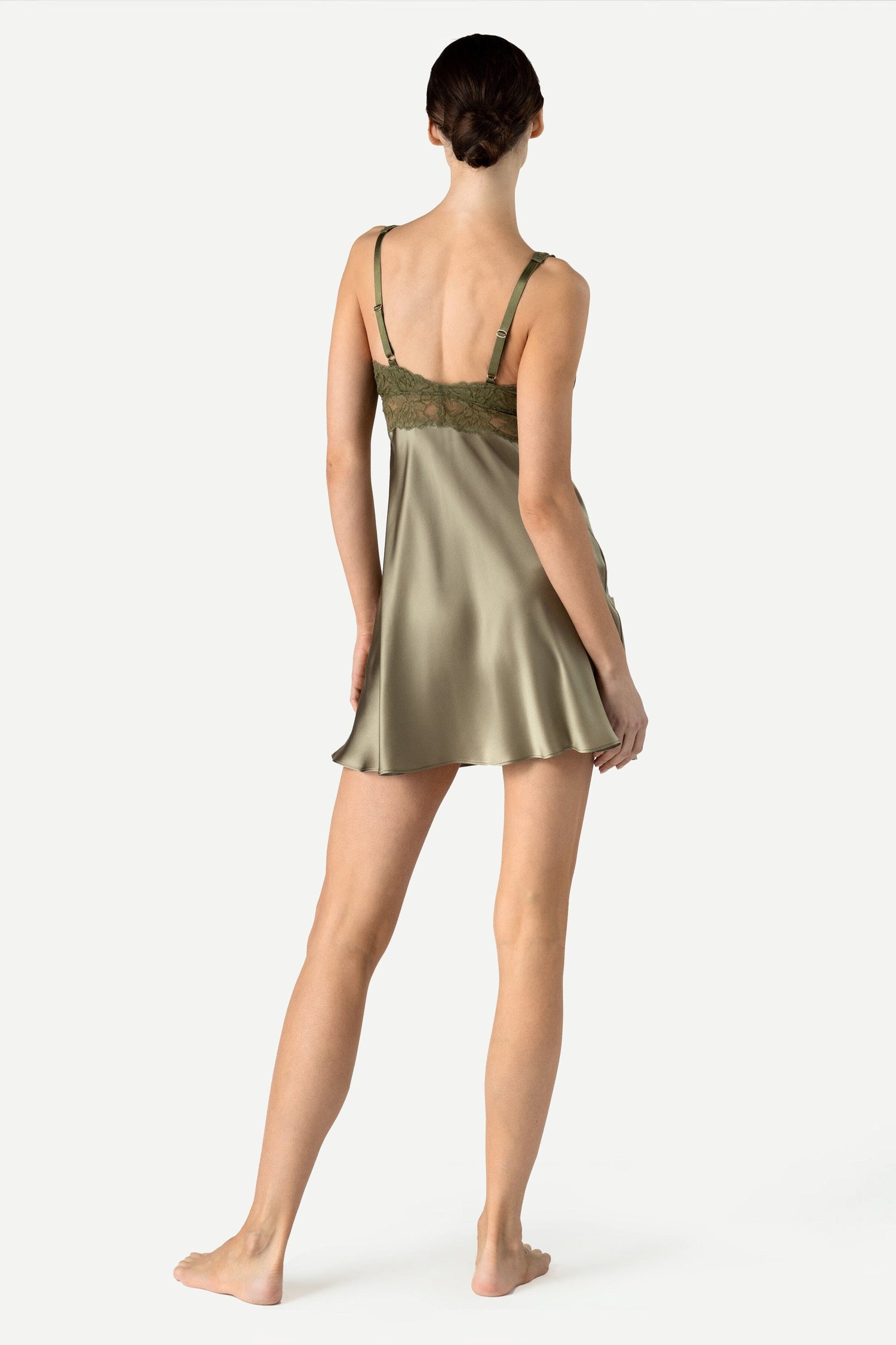 iCollection Womens Satin Chemise Style-7916