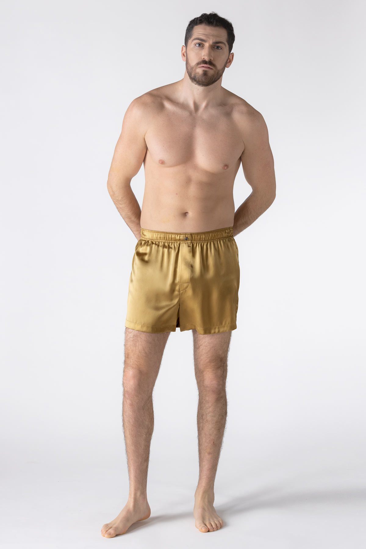 NK Men PJ Boxer - Men's Silk Boxer Shorts