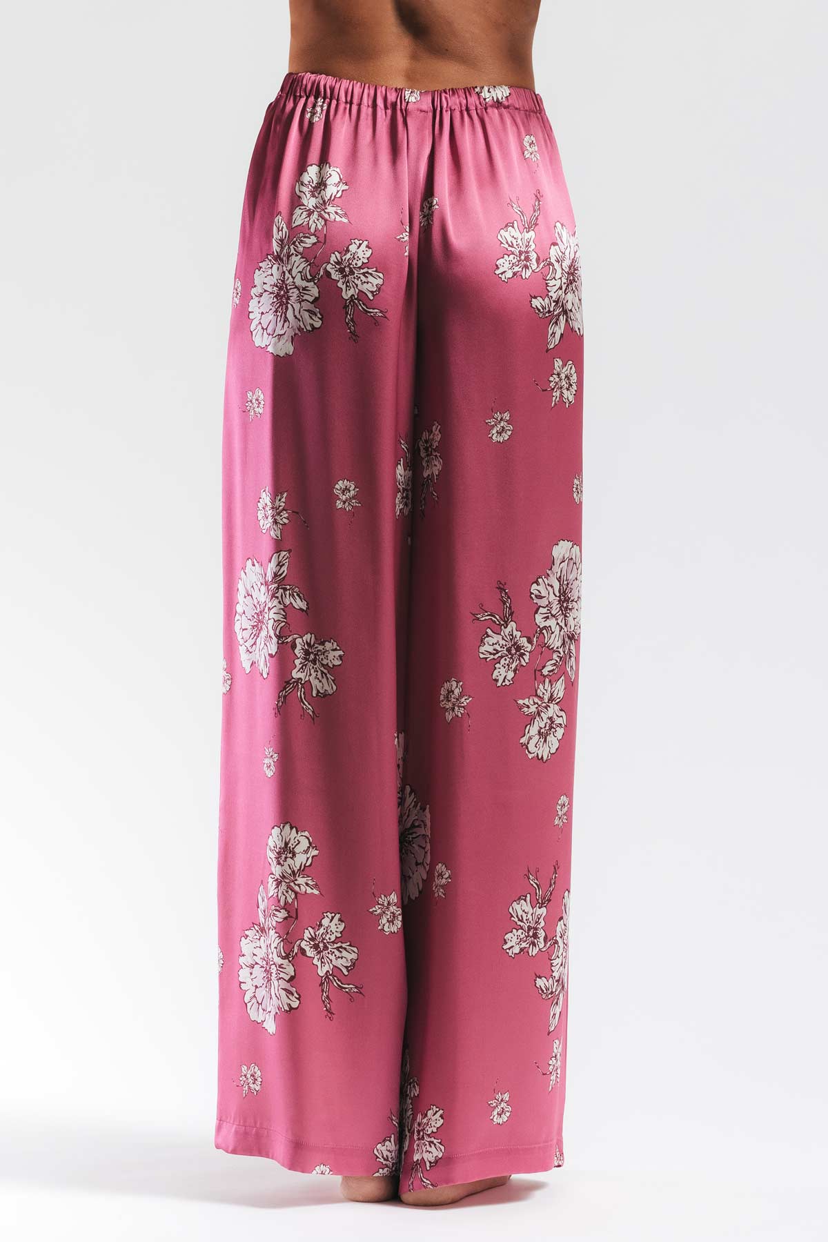 Peony Blooms Leisure PJ Silk Wrap Set Pajama NK iMODE 