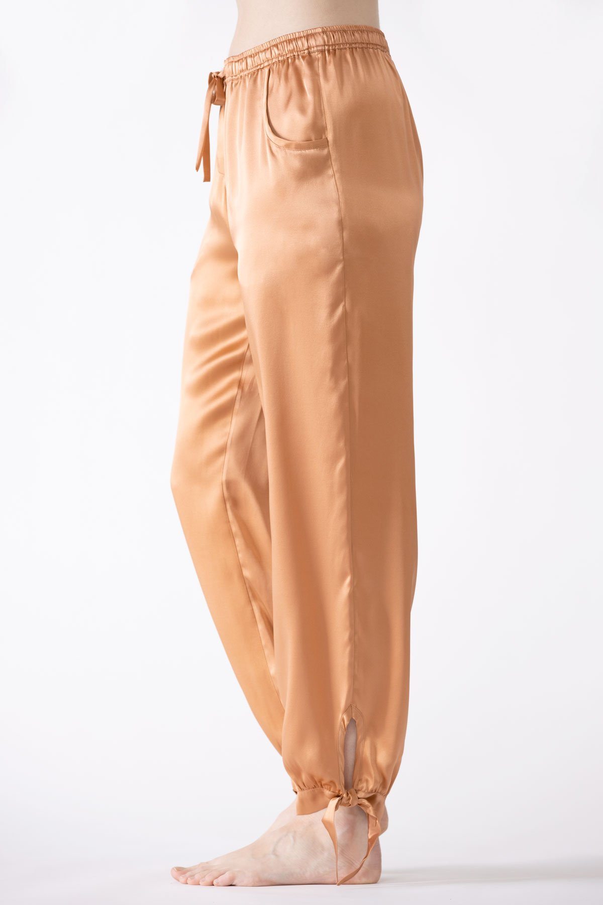Sierra Ankle Tie Silk Joggers Lounge Pant NK iMODE 